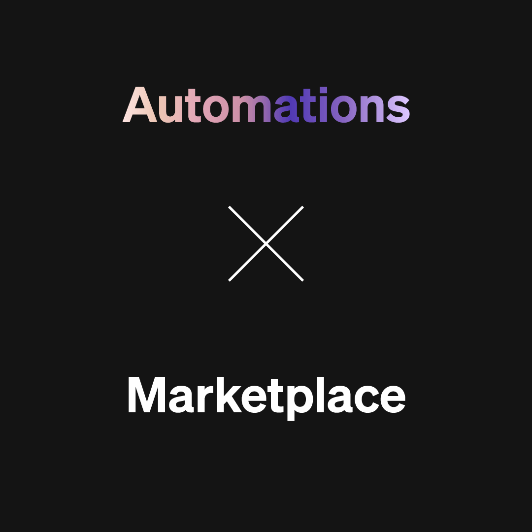 Automations x marketplace