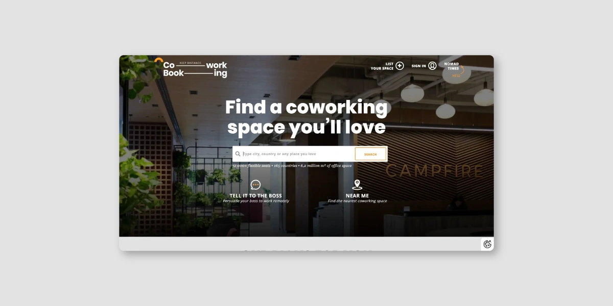 Cowork Booking - Websites for coworking spaces