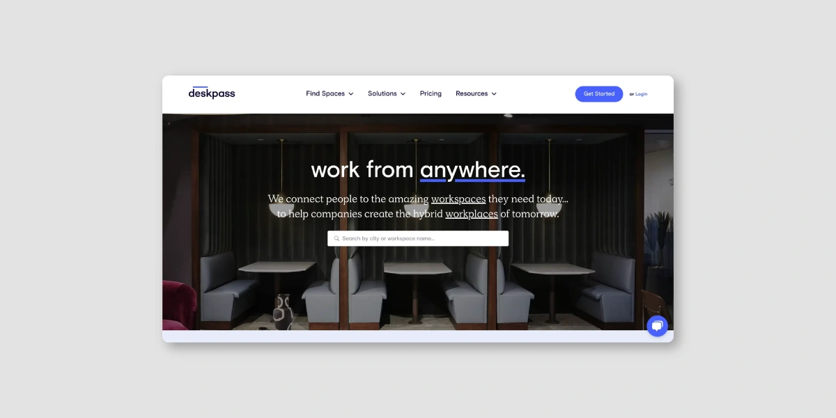 Deskpass - Websites for coworking spaces