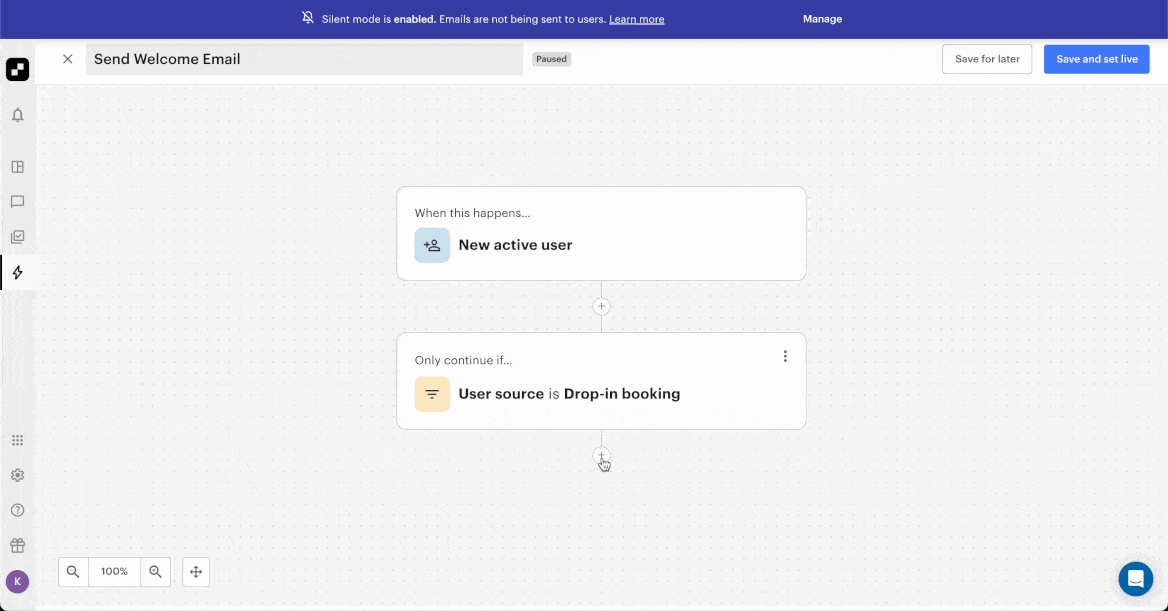 Choose an action after a trigger in Automations for Coworking and Flex Spaces