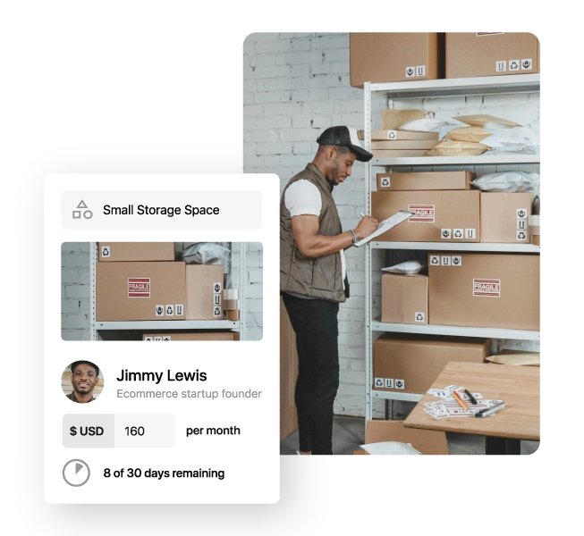 Coworking software for co-warehousing spaces