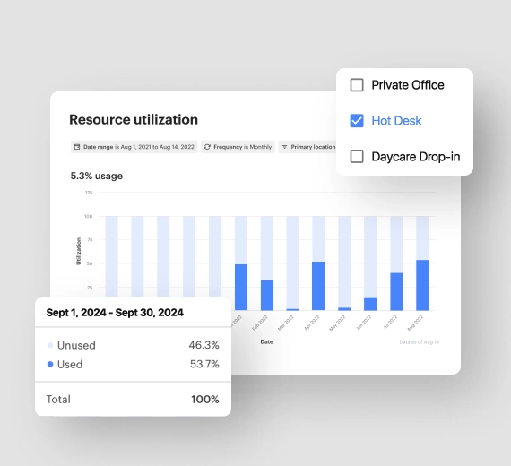 Software for coworking and childcare spaces