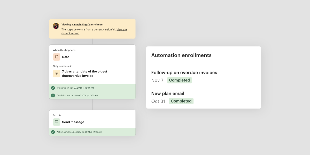 Automation enrolments