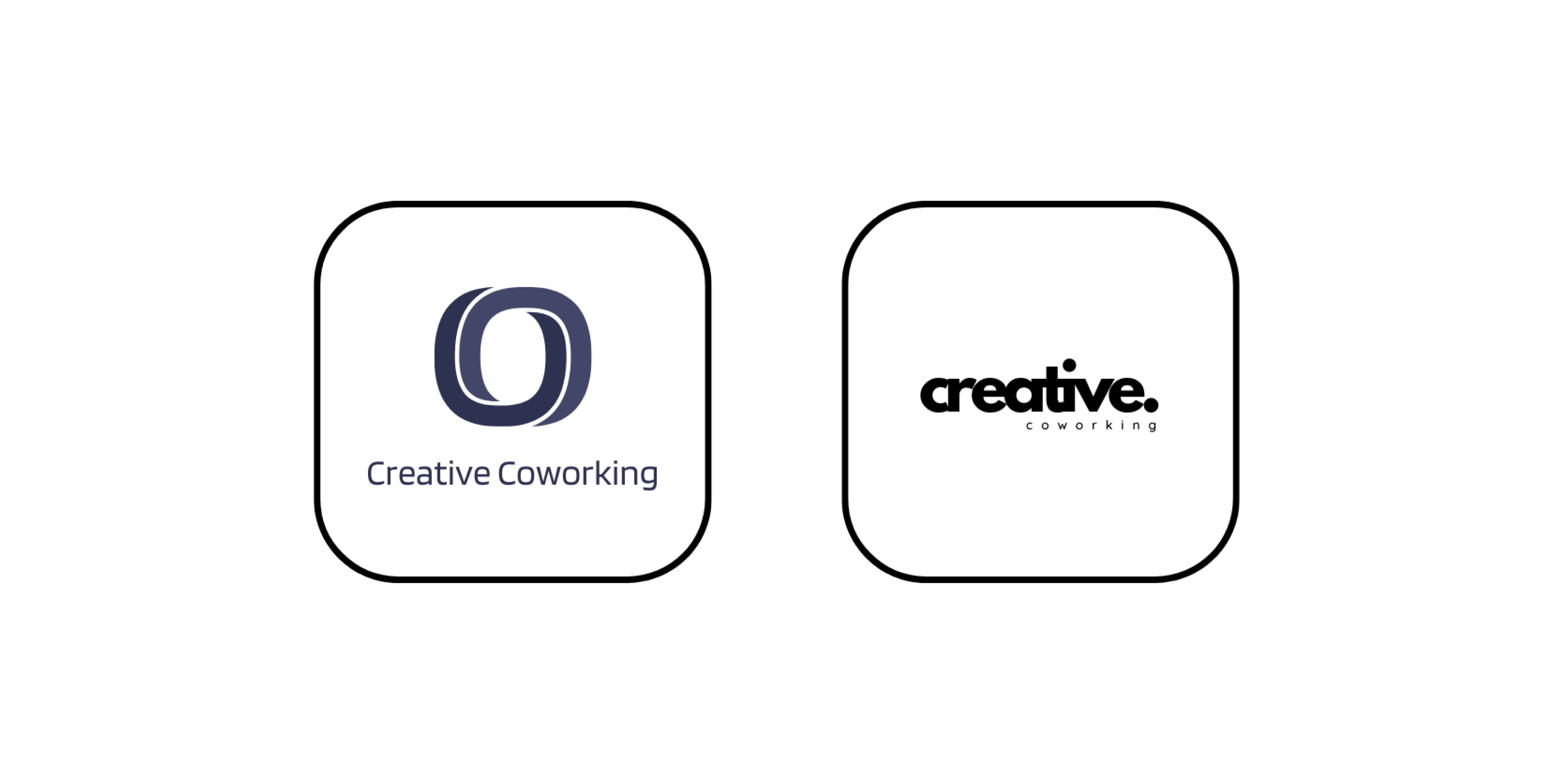 Creative coworking space logos