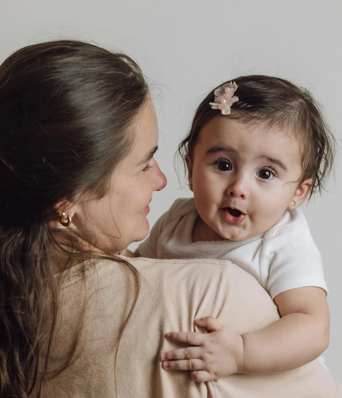 Mother and child in a coworking space