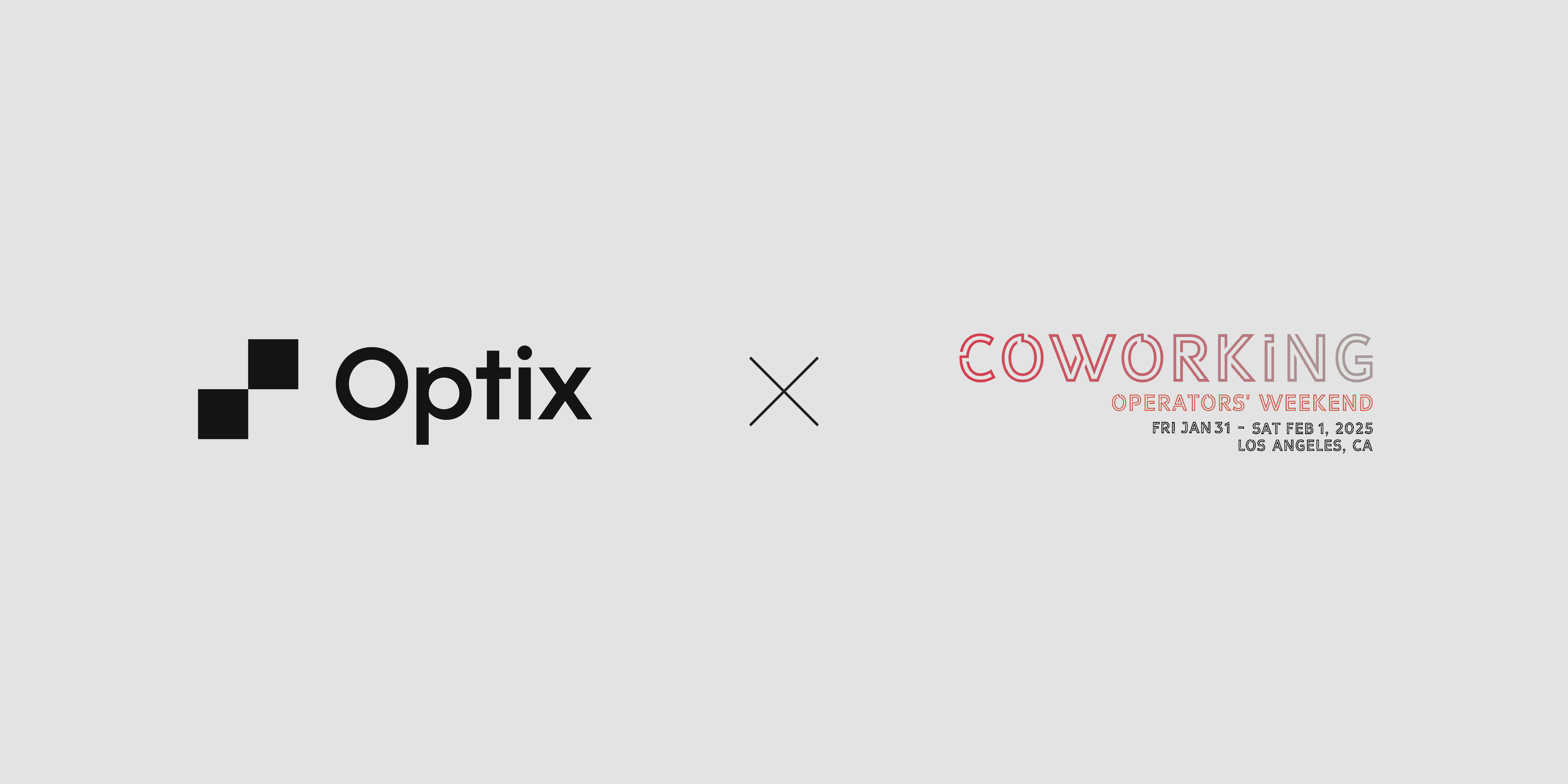 Optix x Coworking Operators Weekend 2025